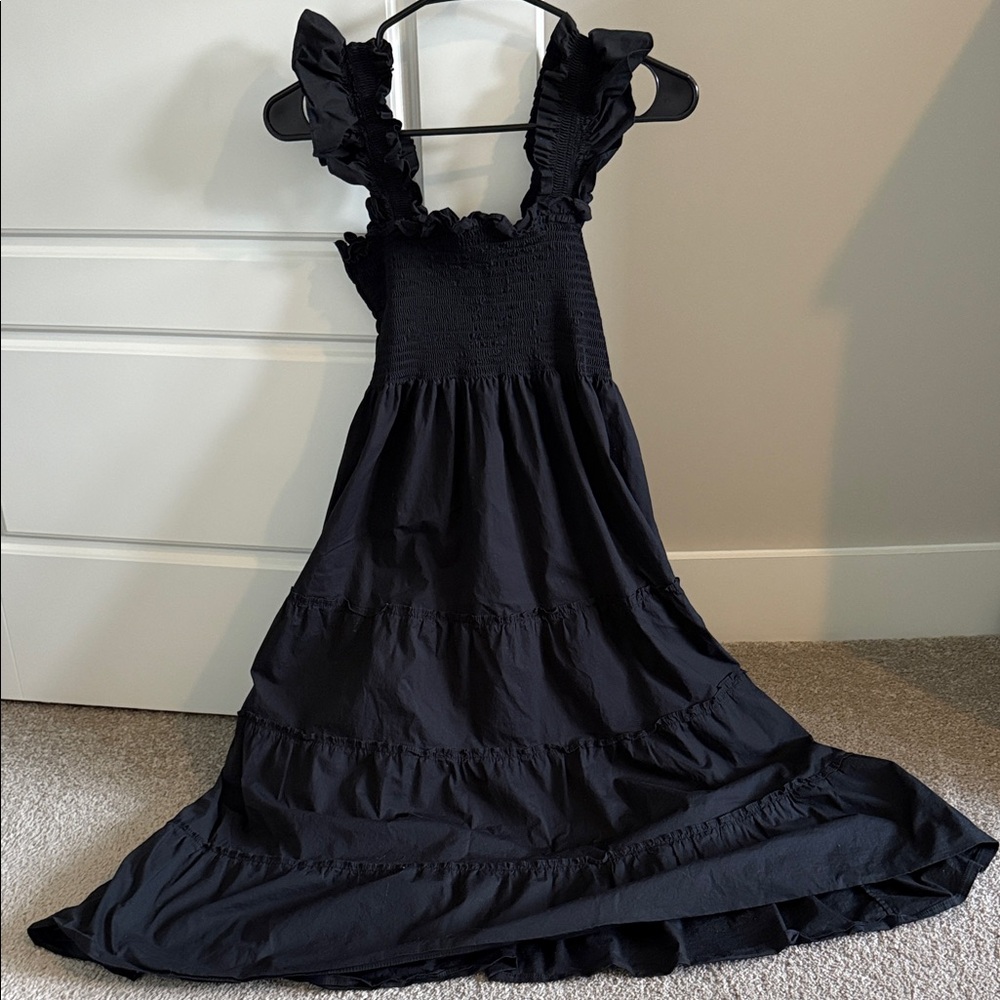 Hill House Black Ruffled Dress